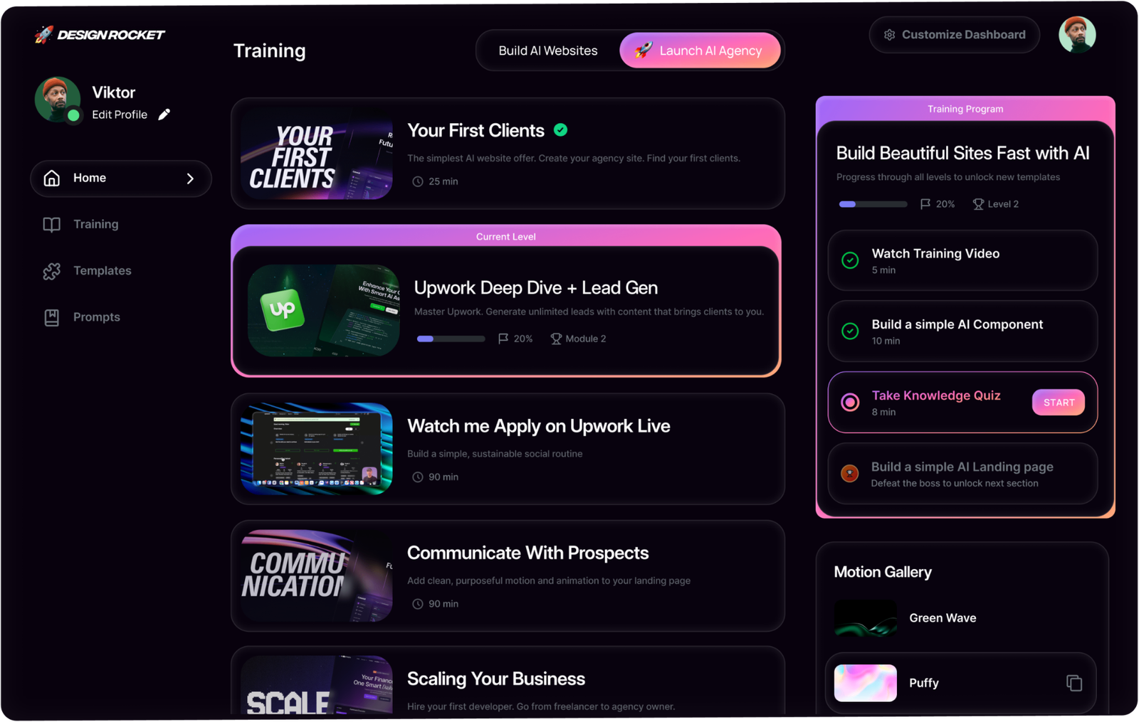 Dashboard preview