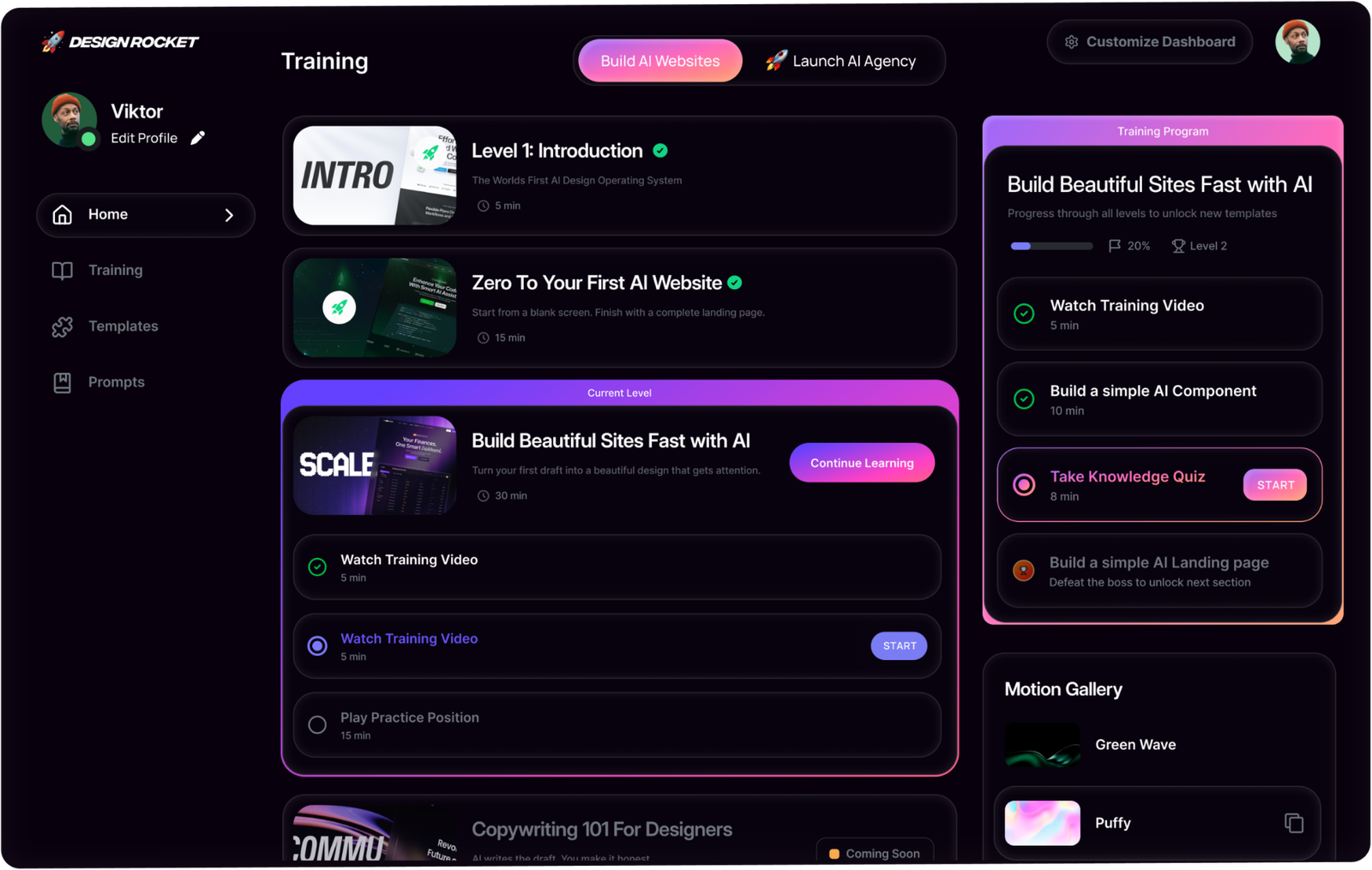 Dashboard preview