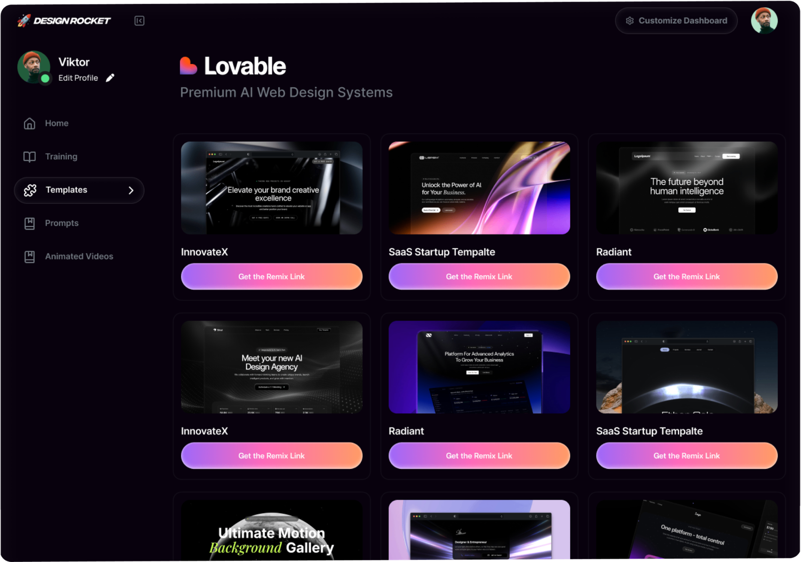 Dashboard preview